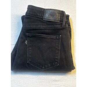 Levi's Jeans Womens 8 Black Mid Rise‎ Skinny Stretch Denim